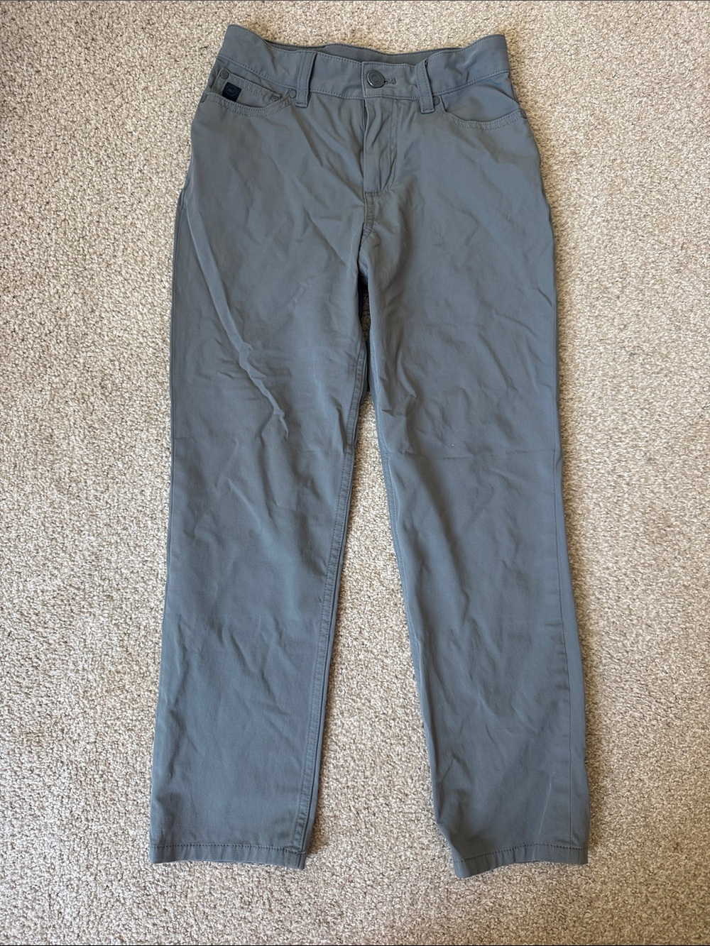 Vineyard Vines Boys - OTG Casual Stretch Pants in Slate Gray